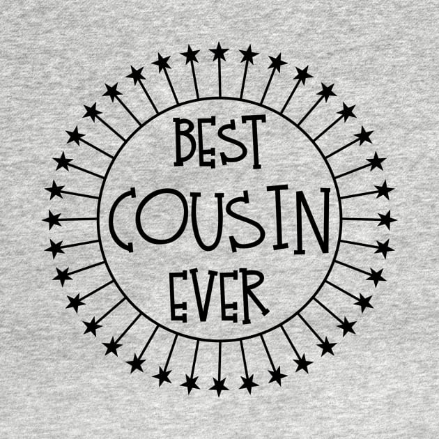 Best Cousin Ever Novelty Proud Family Member Graphic Gift print by nikkidawn74